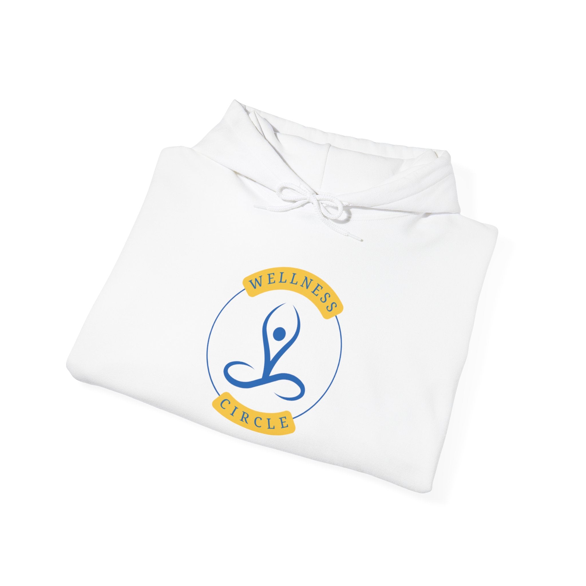 Wellness Circle Hoodie — Minimal Yoga Logo Sweatshirt