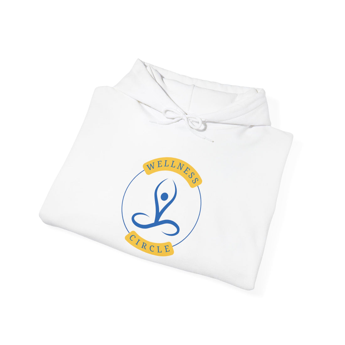 Wellness Circle Hoodie — Minimal Yoga Logo Sweatshirt