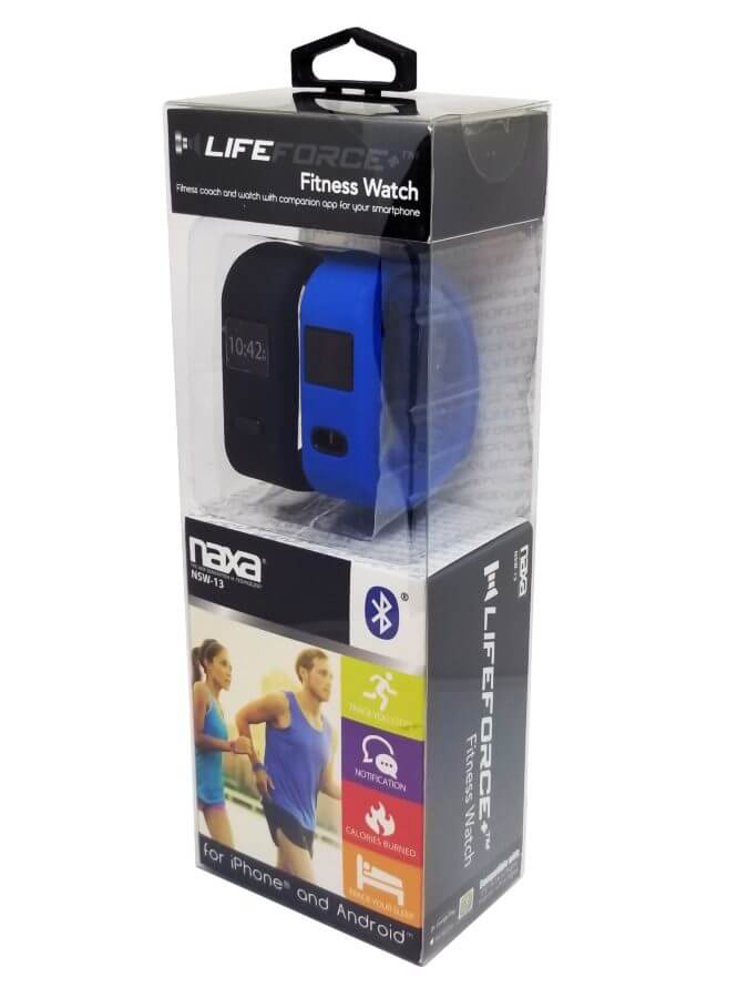 Naxa LifeForce+ Fitness Watch for iPhone and Android