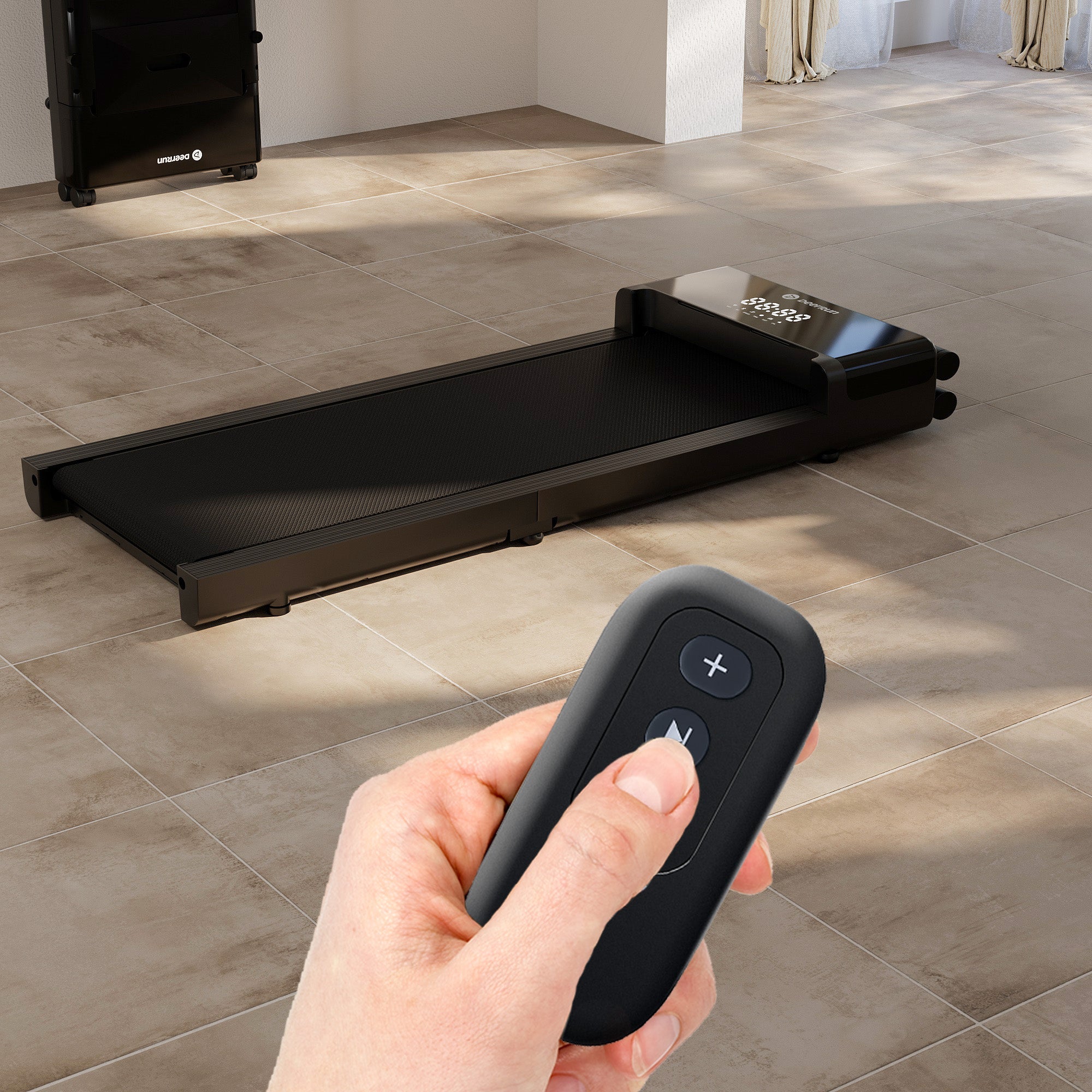 DeerRun Z20 Foldable Walking Pad Treadmill – Ultra Compact with LED Display