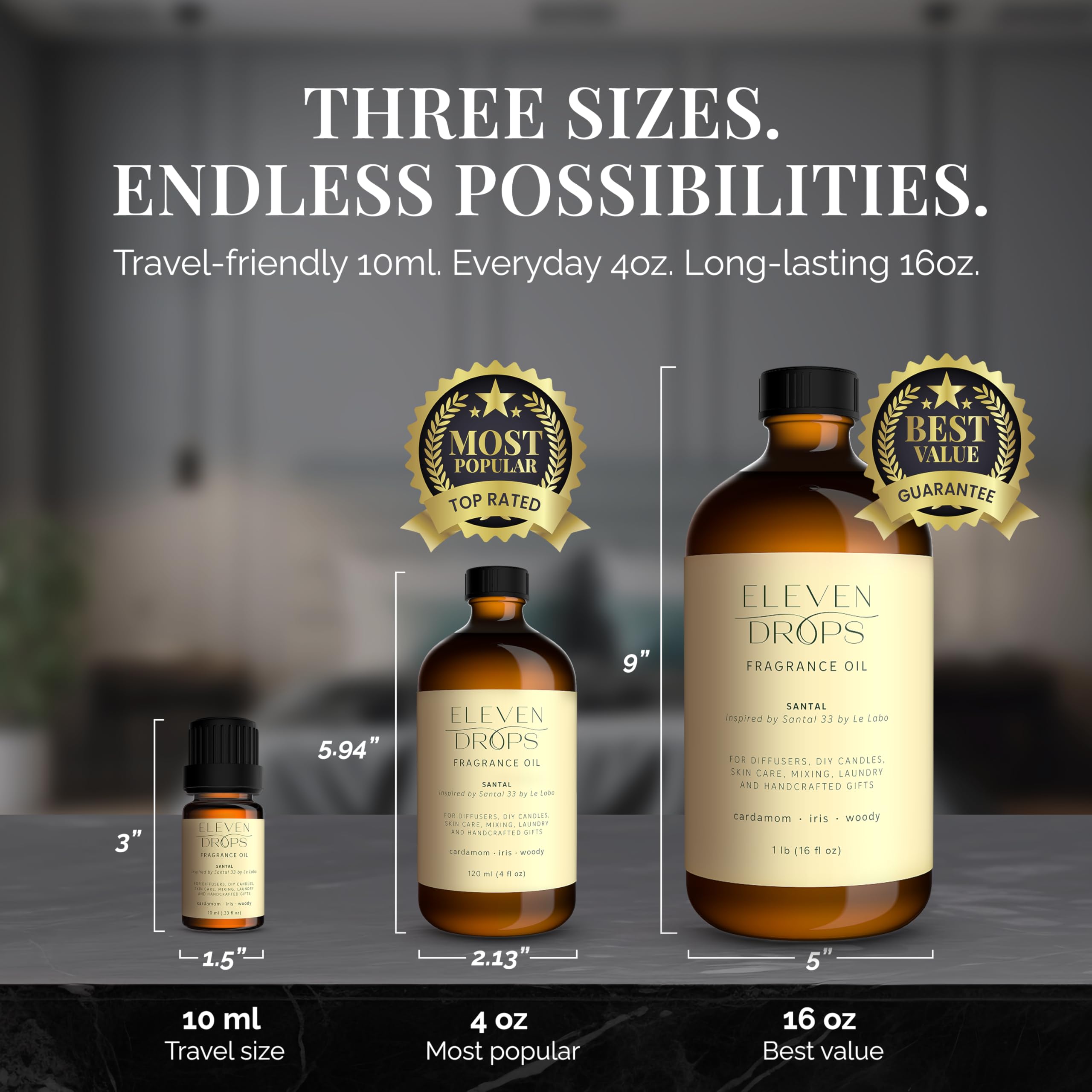 Santal Aroma Diffuser Oil –– Premium Luxury Fragrance Oil