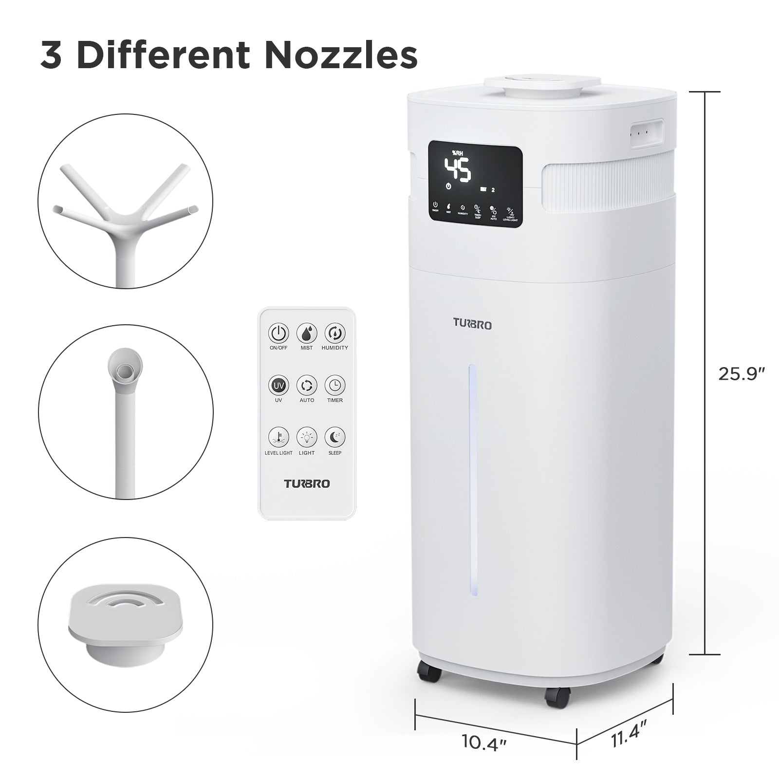 Greenland 5.3Gal Commercial Humidifier for Large Rooms, WiFi Enabled