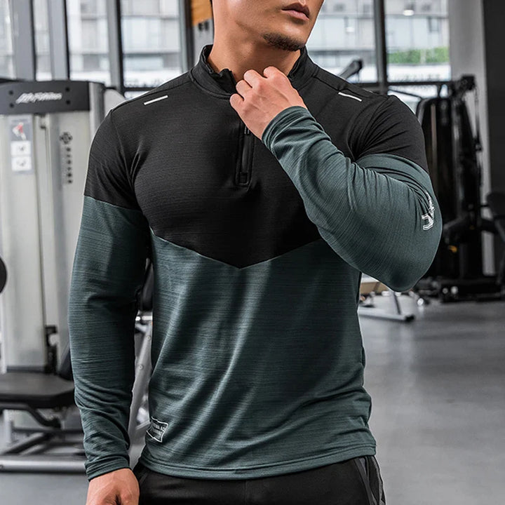 Men's All Purpose Long Sleeve Shirt Compression, Rashguard, Fitness, Sports