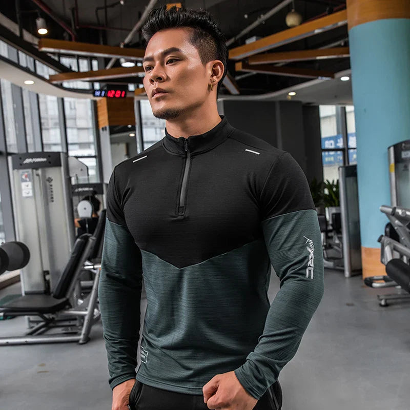 Men's All Purpose Long Sleeve Shirt Compression, Rashguard, Fitness, Sports