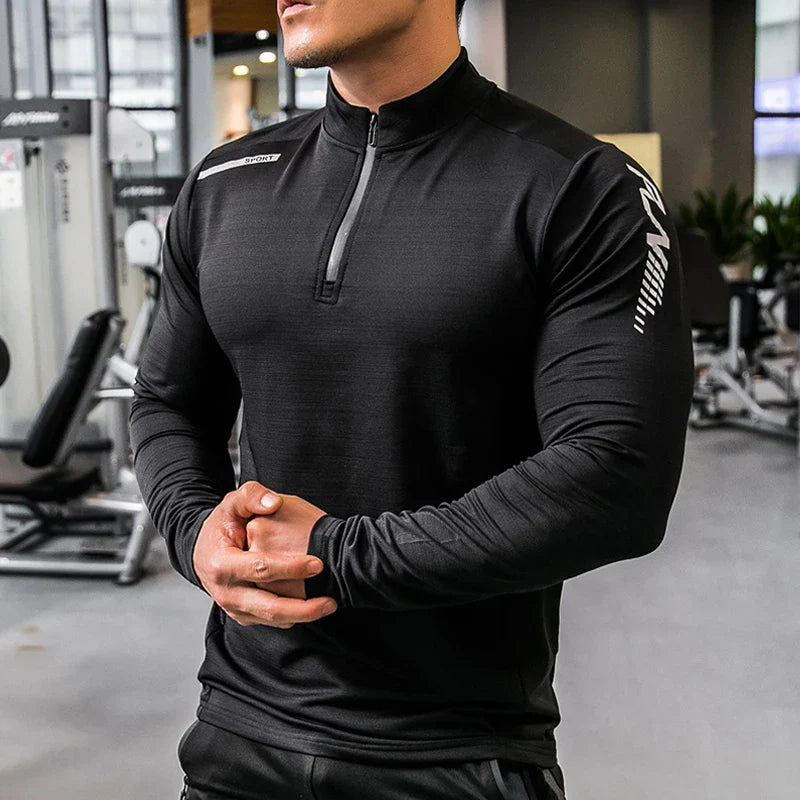 Men's All Purpose Long Sleeve Shirt Compression, Rashguard, Fitness, Sports