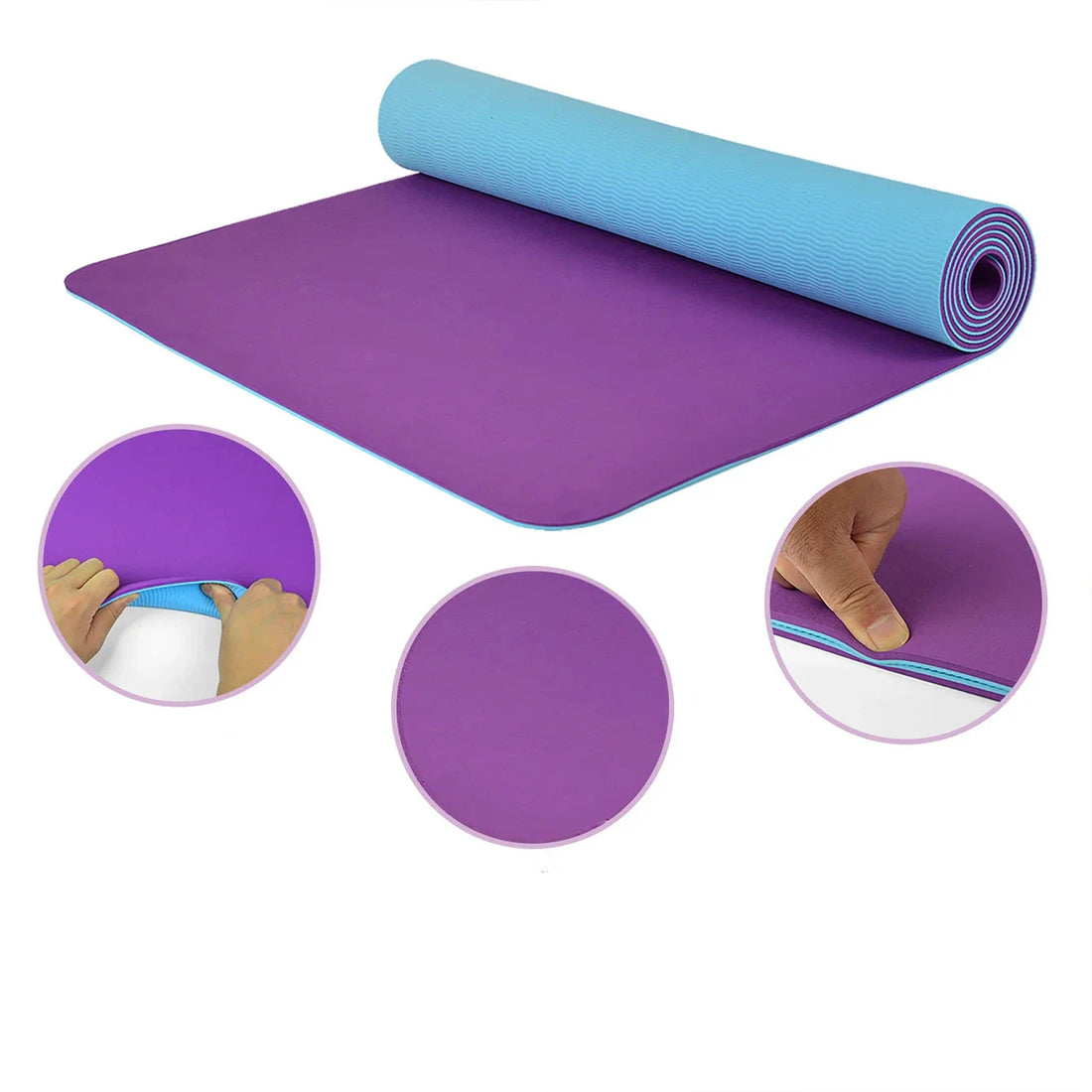 High Density TPE Yoga Mat Non-Slip Cushioned and Durable