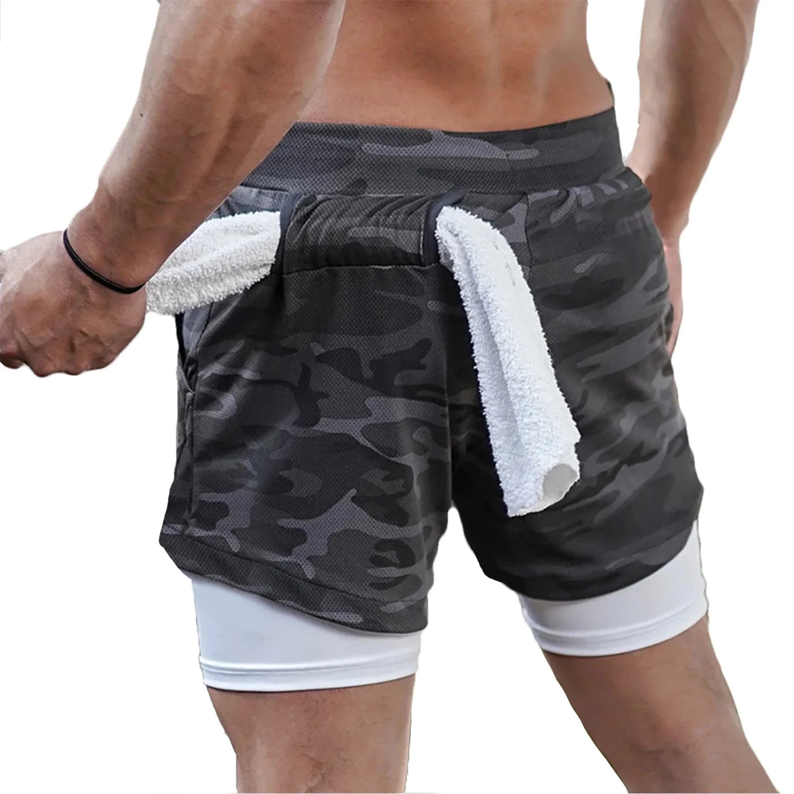 Men's High Performance 2-in-1 Running Shorts