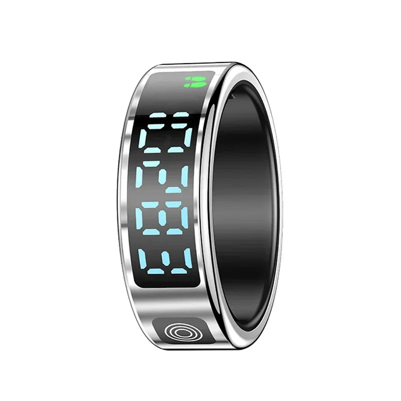Smart Ring Multifunctional Health Tracker Heart Rate Blood Oxygen Monitor Brush Tiktok Waterproof Men Women Ring Sleep Fitness