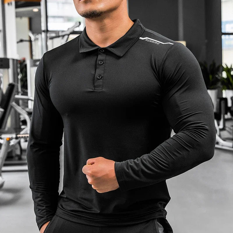 Men's All Purpose Long Sleeve Shirt Compression, Rashguard, Fitness, Sports