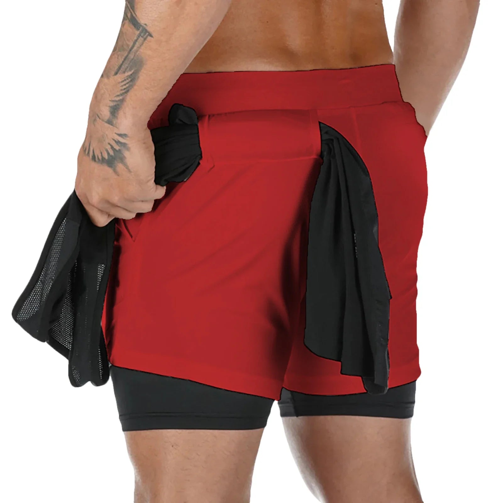 Men's High Performance 2-in-1 Running Shorts