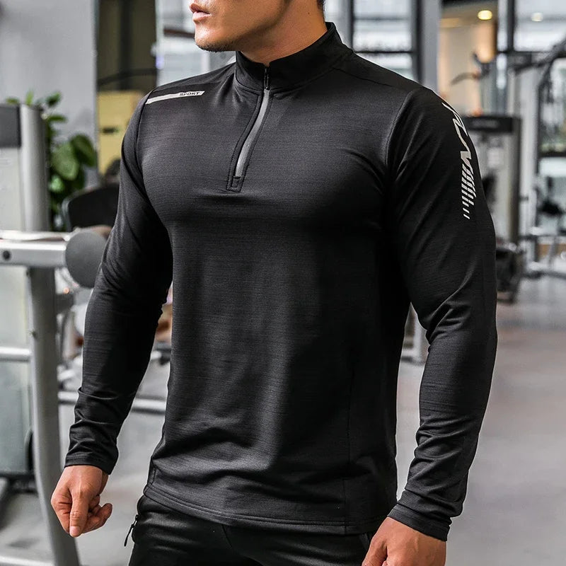Men's All Purpose Long Sleeve Shirt Compression, Rashguard, Fitness, Sports