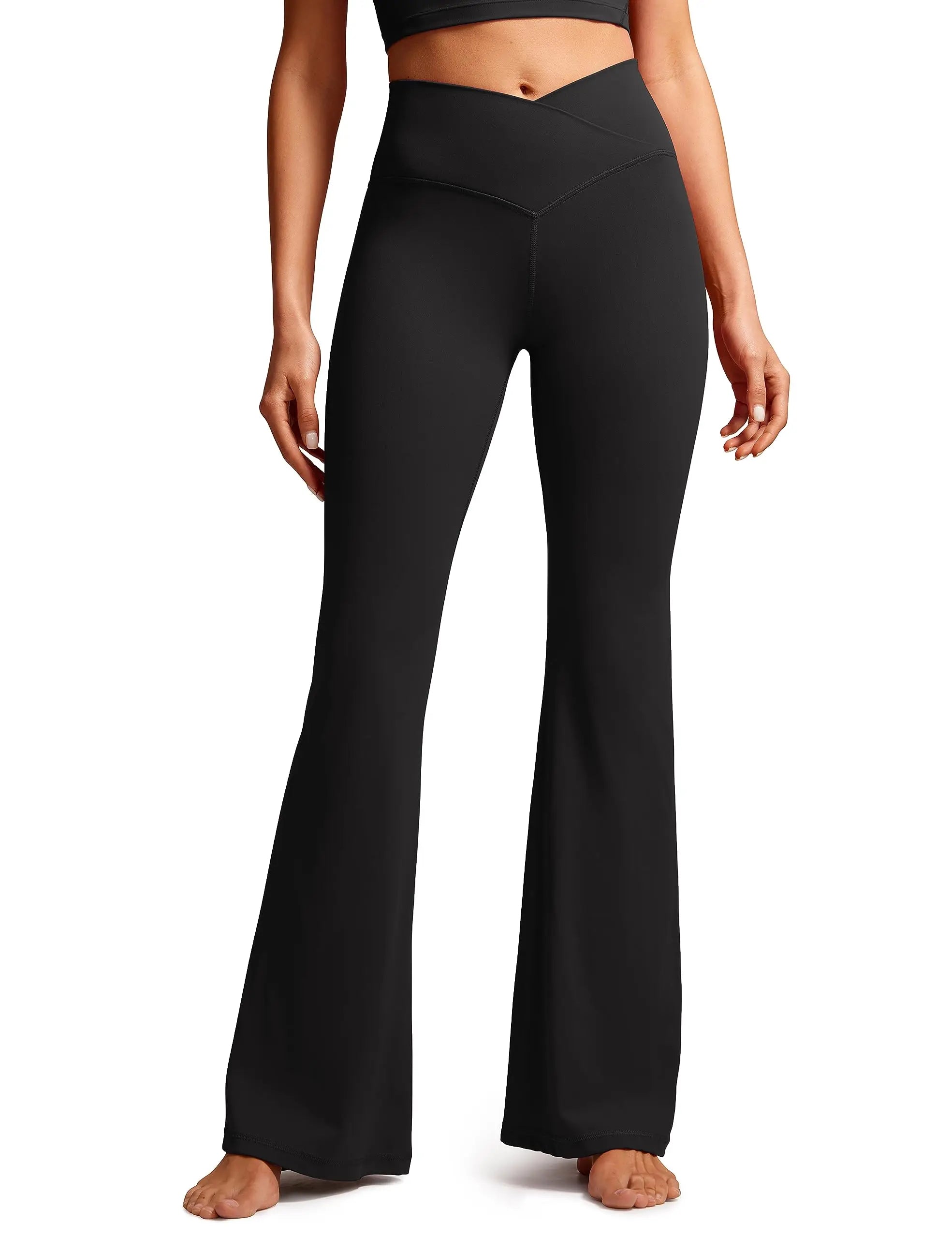 V Cross Bootcut Leggings Bell Bottoms Yoga Pants