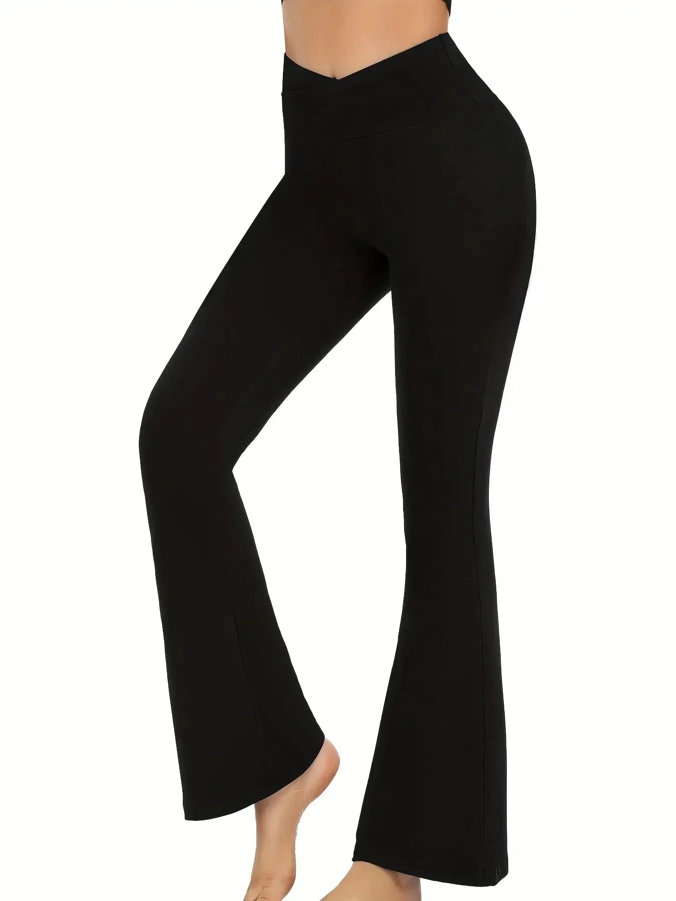 V Cross Bootcut Leggings Bell Bottoms Yoga Pants