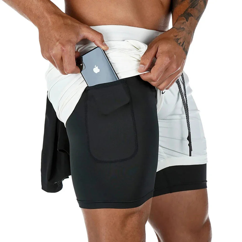 Men's High Performance 2-in-1 Running Shorts
