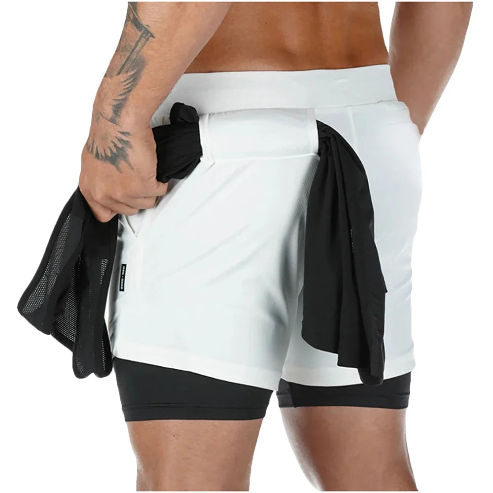 Men's High Performance 2-in-1 Running Shorts