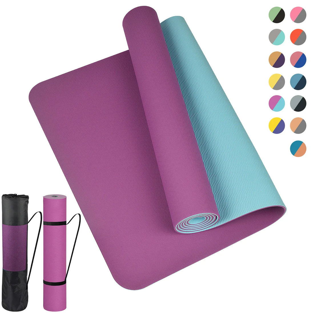 High Density TPE Yoga Mat Non-Slip Cushioned and Durable