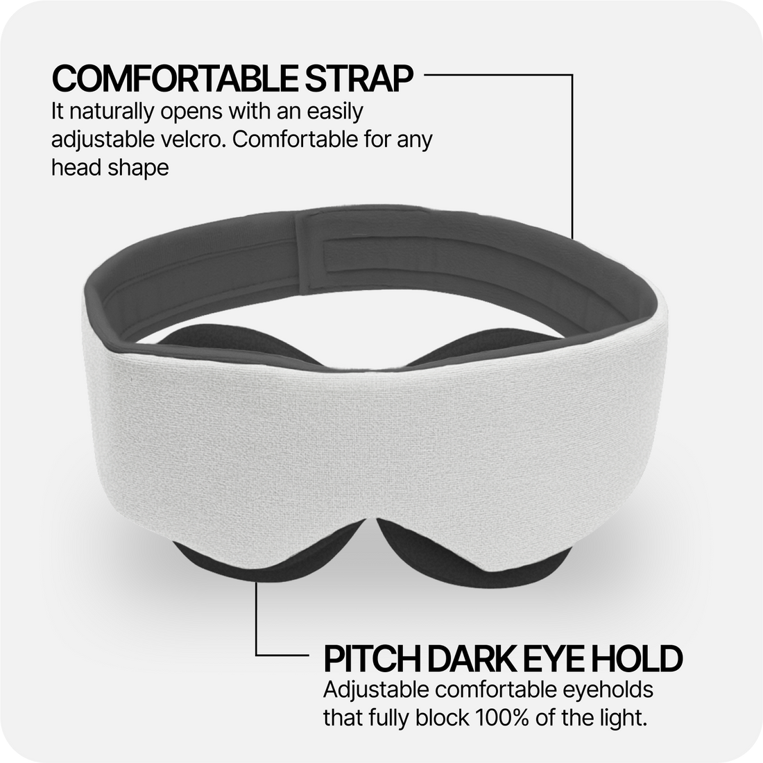 Eclipse Sleep Mask (Pearl White)