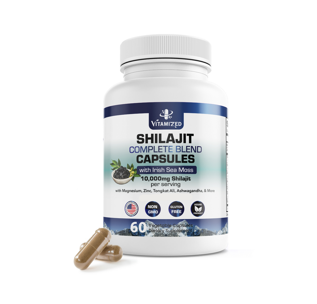Shilajit Complete Blend - Energy and Endurance - Pure Shilajit Extract - 60 Capsules